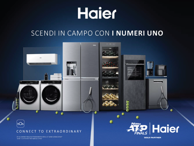 Haier Gold Sponsor delle Nitto ATP Finals di Torino